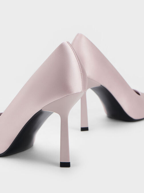 Recycled Polyester Pointed-Toe Pumps, Lilac, hi-res
