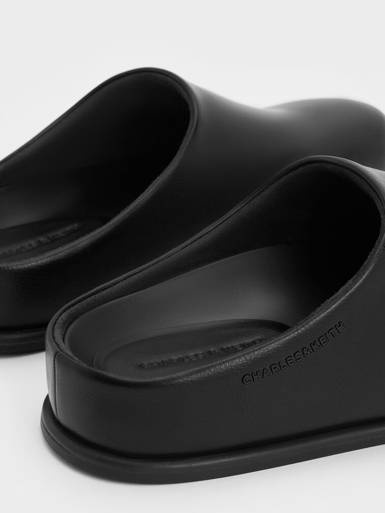 Flatform Mules, Black, hi-res
