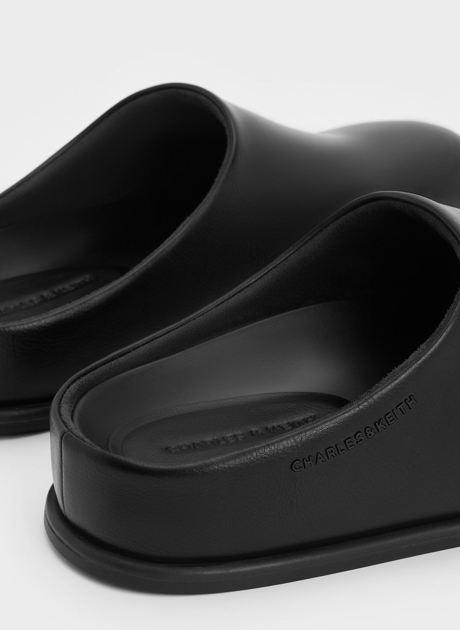Flatform Mules, Black, hi-res