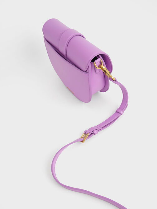 Gabine Saddle Bag, Violet, hi-res