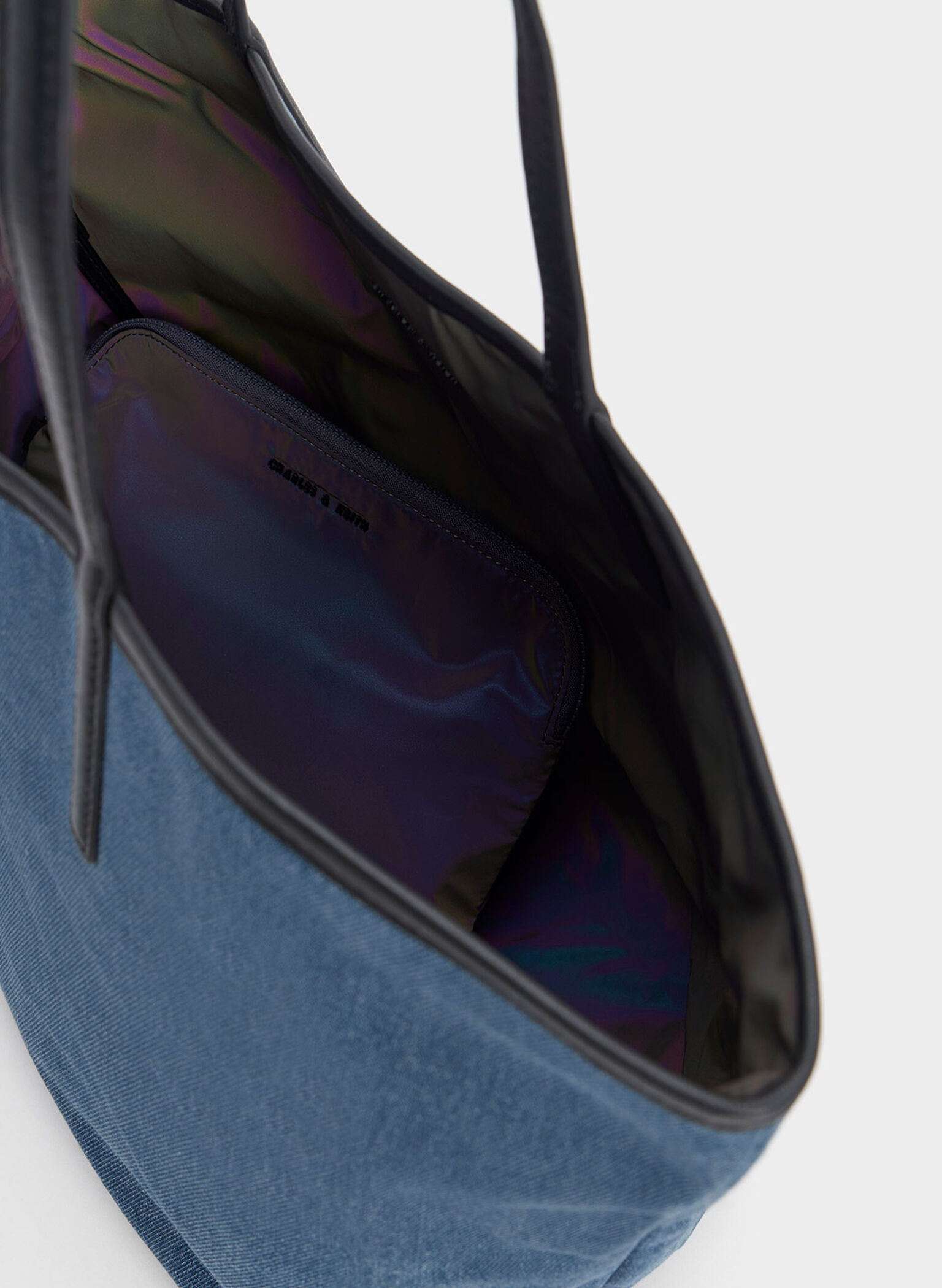 Sianna Denim Tote Bag, Denim Blue, hi-res