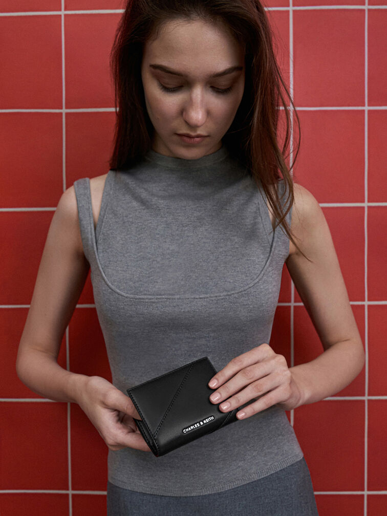 Trin Stitch-Trim Wallet, Noir, hi-res