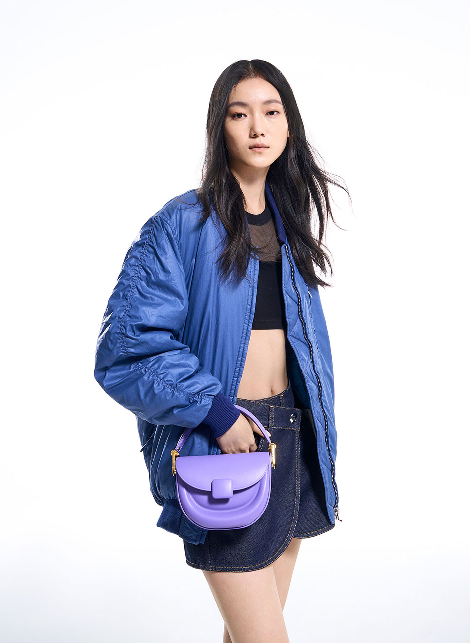 Koa Half-Moon Saddle Bag, Purple, hi-res
