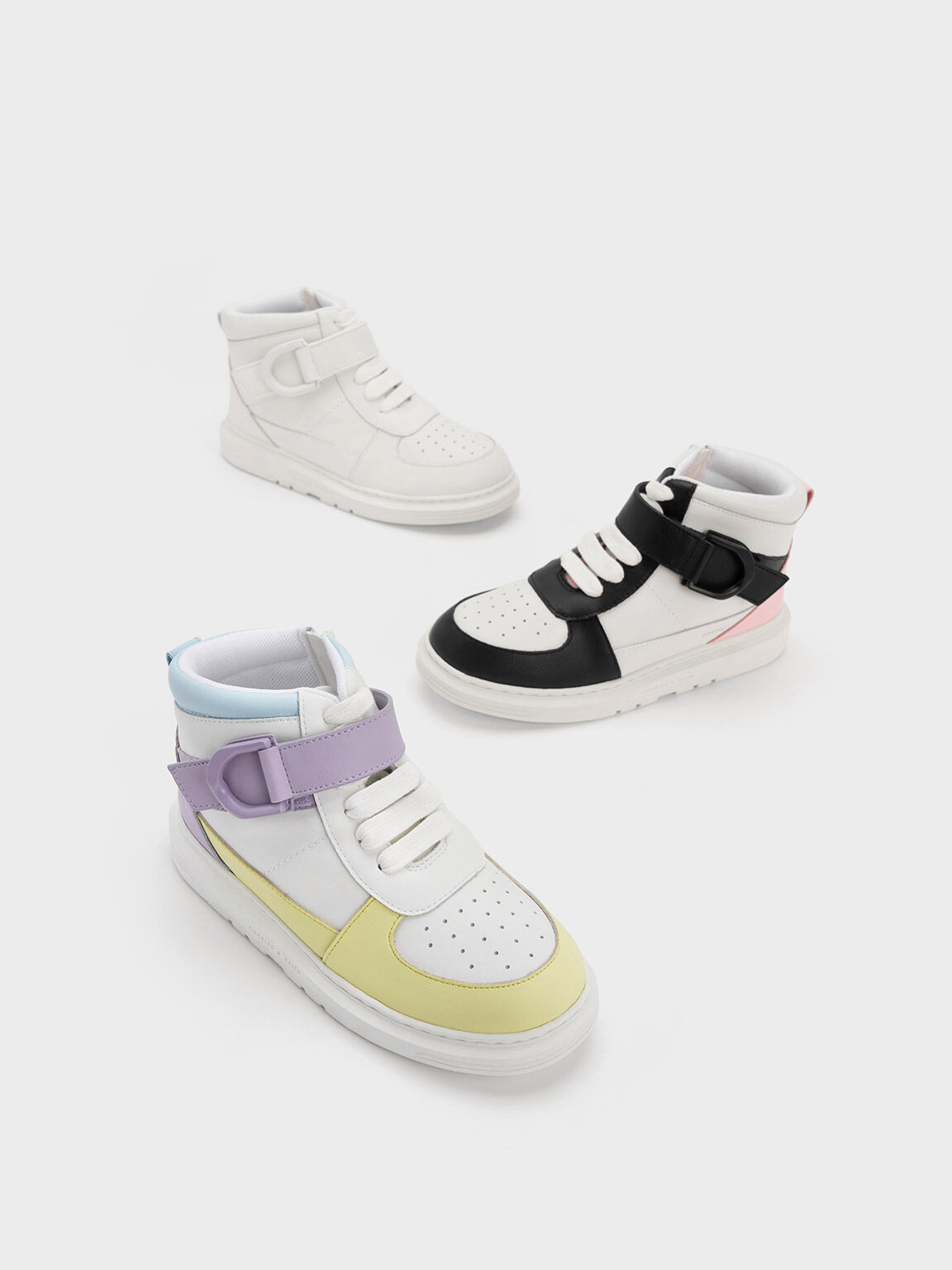 Girls white outlet high top sneakers