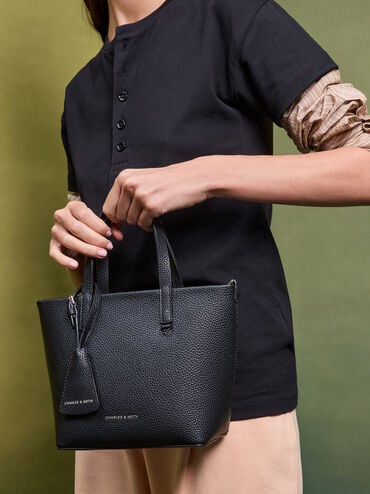 Mini Beryl Tote Bag, Noir, hi-res