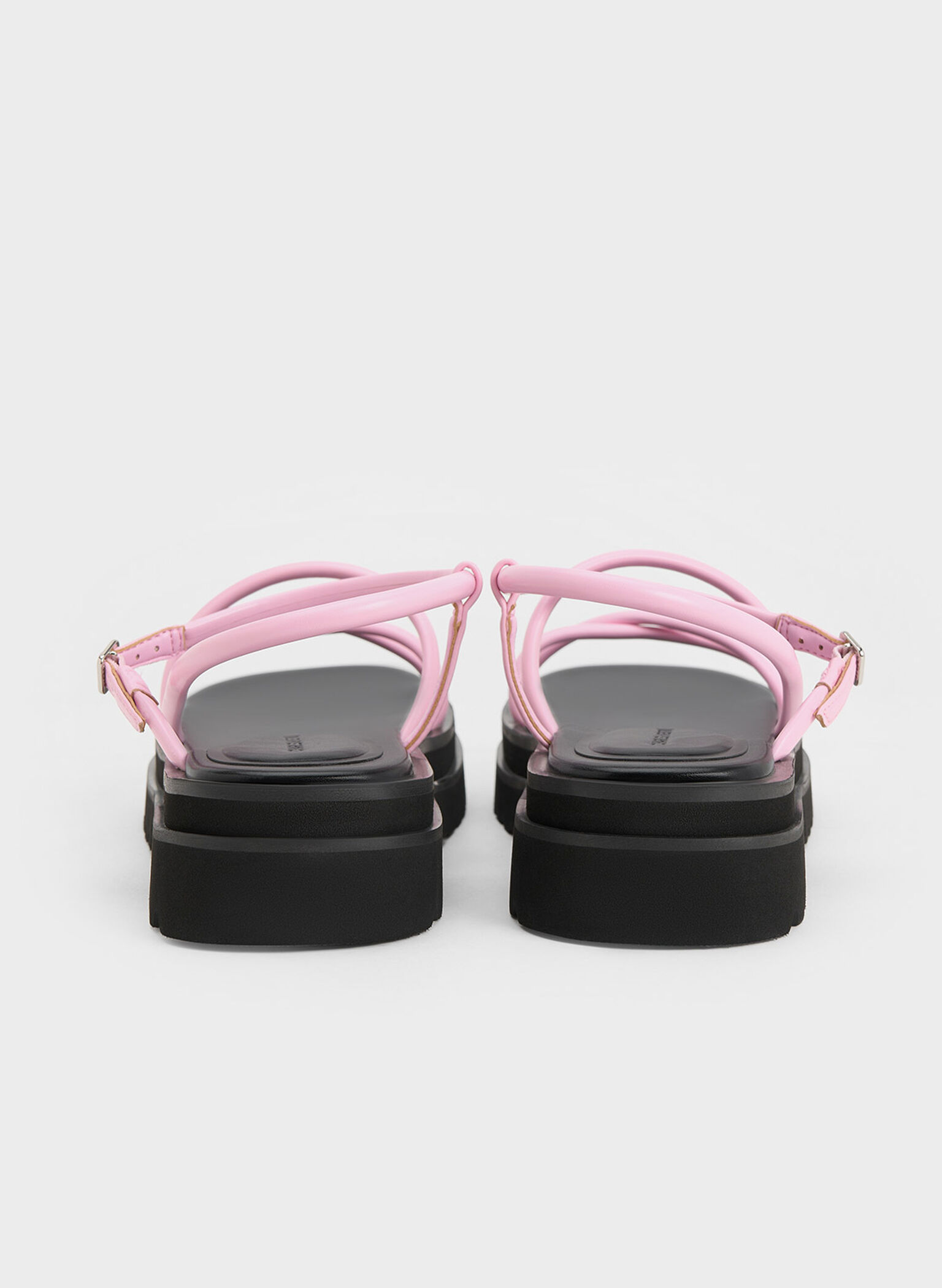 Tubular Strap Sandals, Pink, hi-res