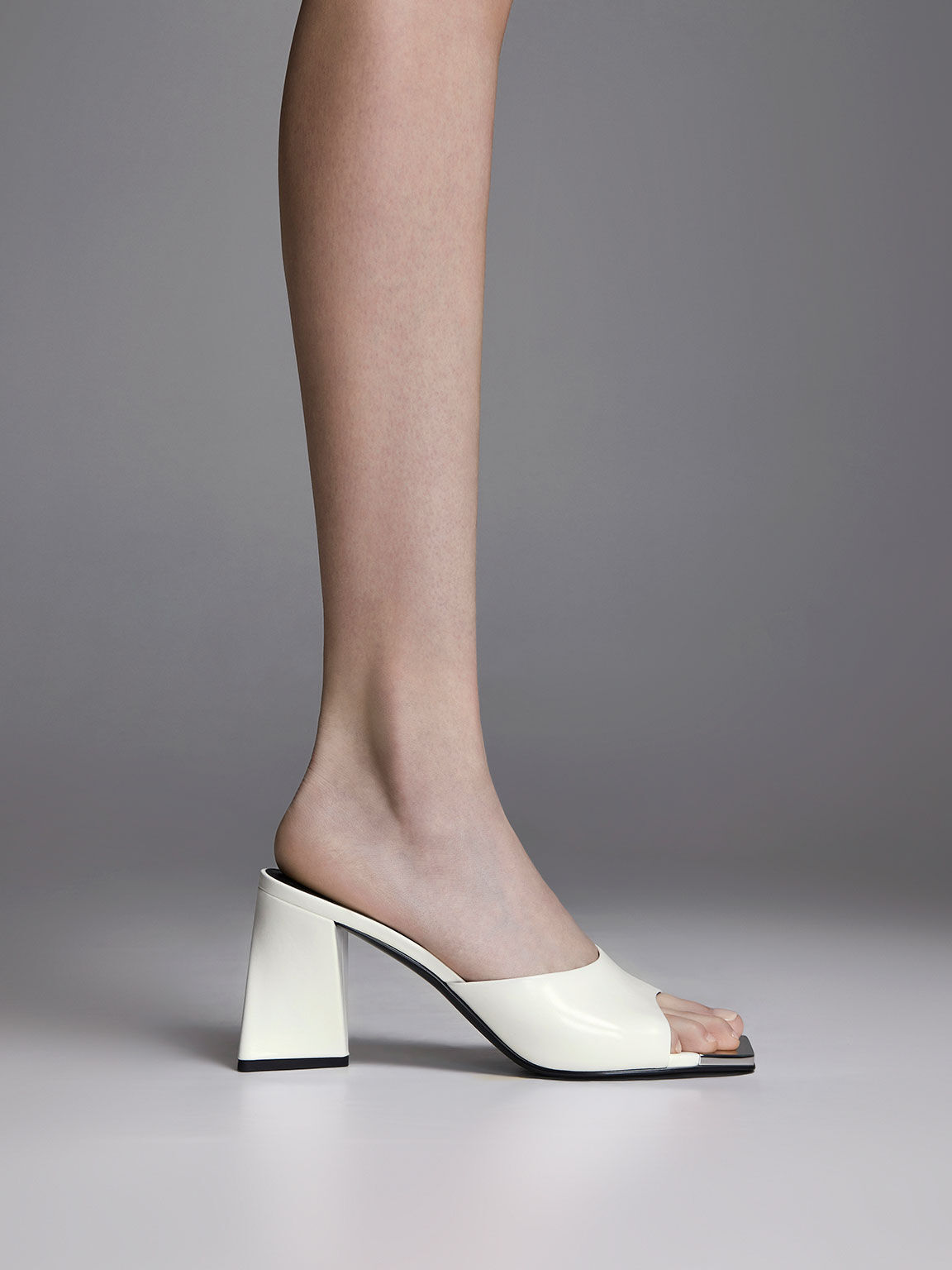 White heeled best sale mules uk