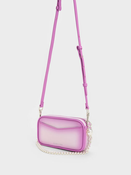 Cayce Ombre Boxy Crossbody Bag, Purple, hi-res