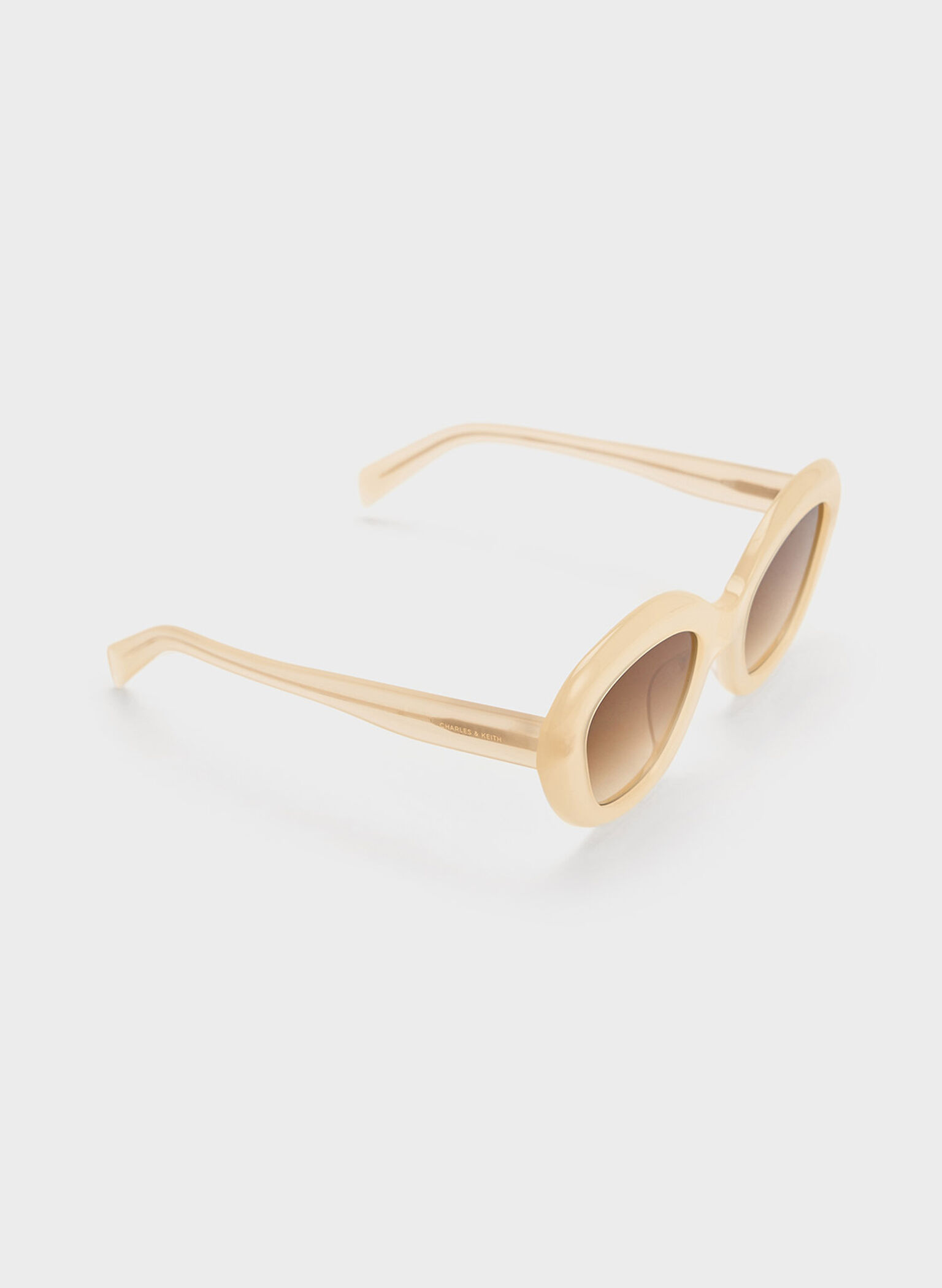 Recycled Acetate Cateye Sunglasses, Butter, hi-res