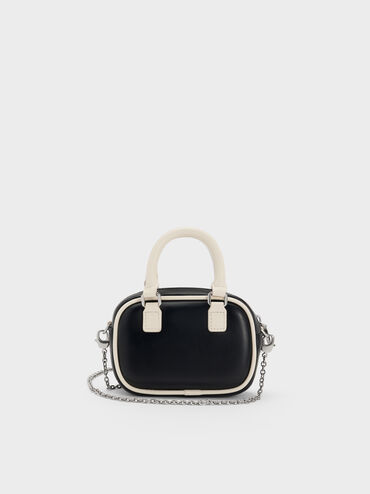 Sianna Two-Tone Bowling-Bag Charm, Multi, hi-res