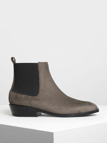 Classic Ankle Boots, Taupe, hi-res
