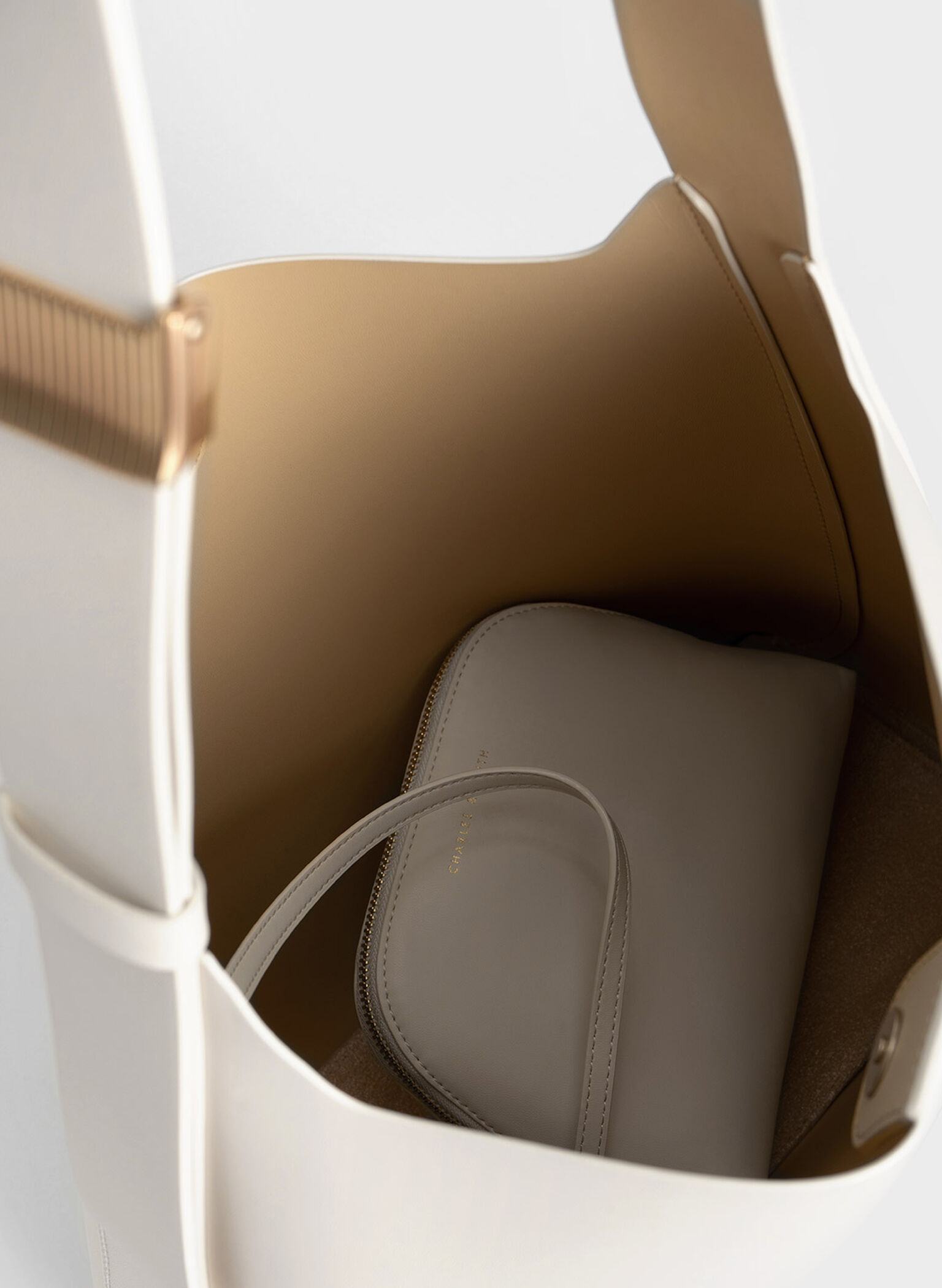 Edna Tote Bag, Cream, hi-res