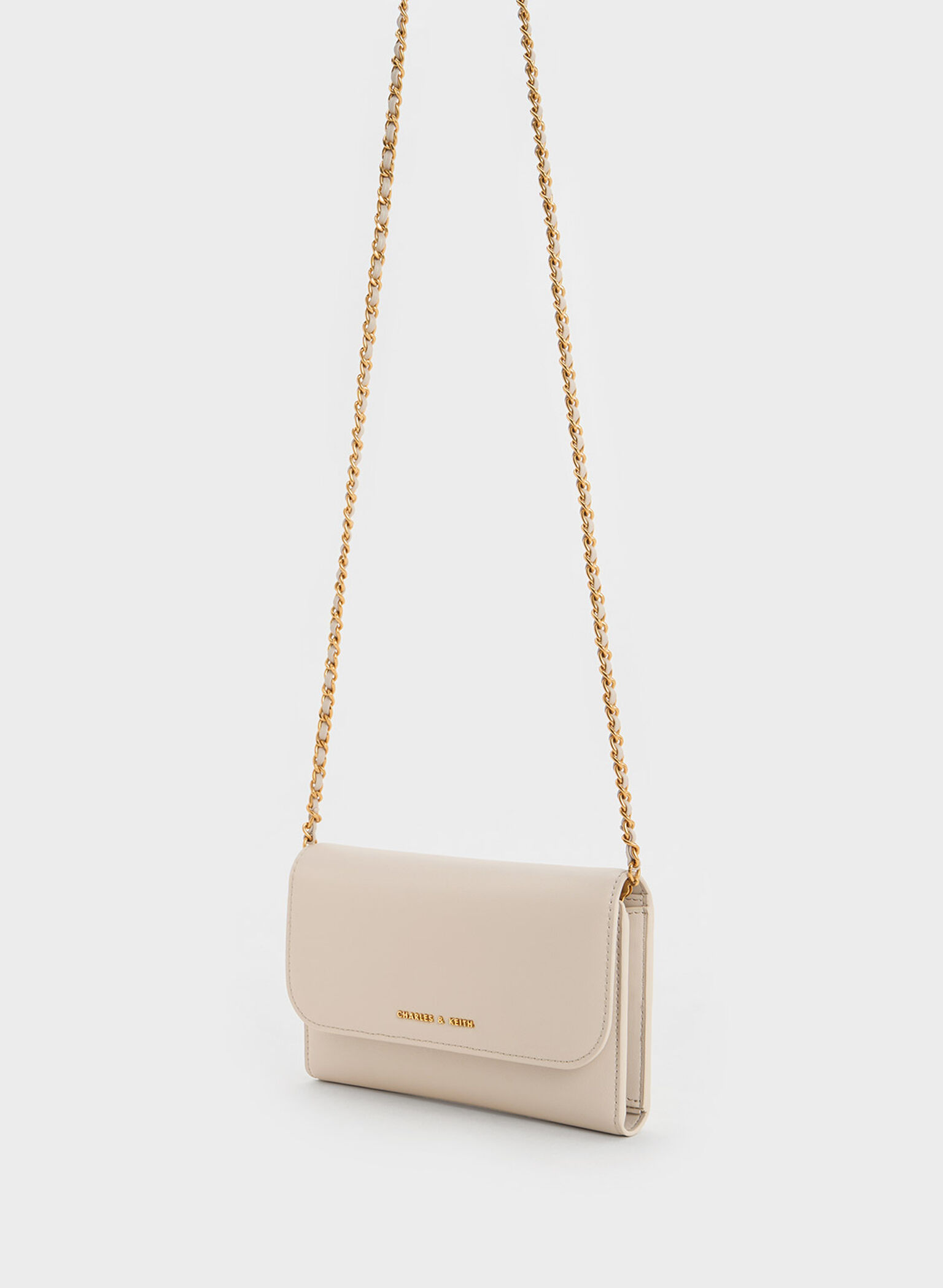 Octavia Front Flap Long Wallet, Ivory, hi-res