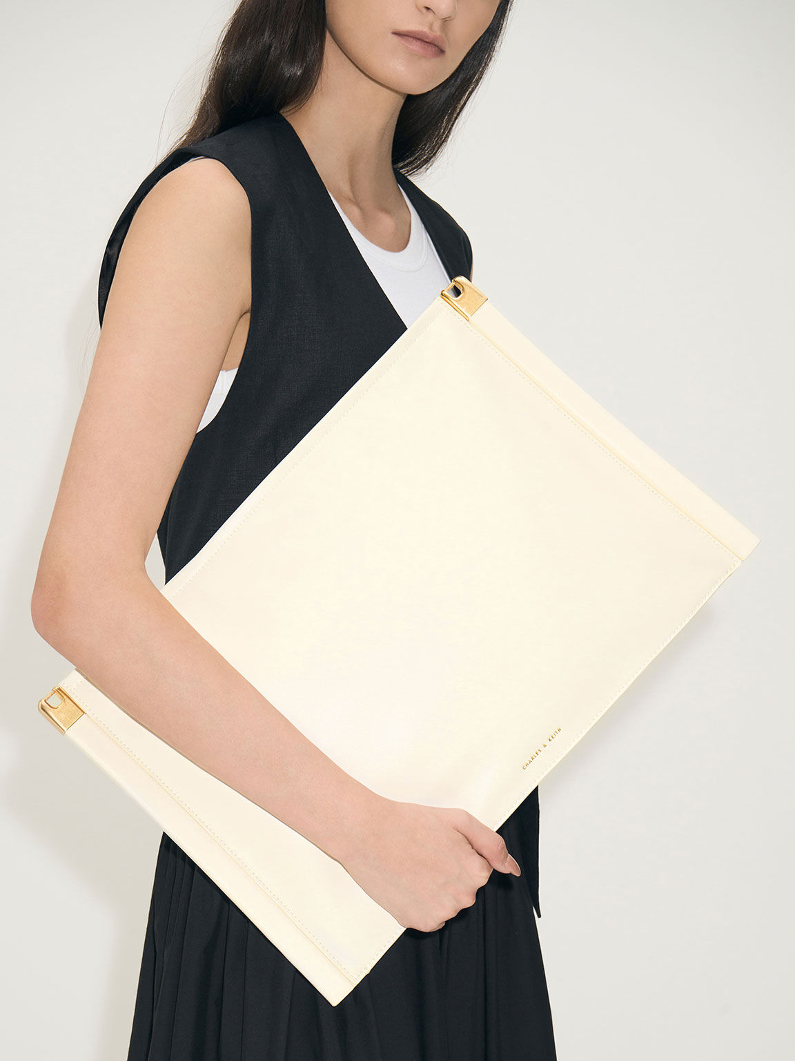Ridley Slouchy Tote Bag Cream