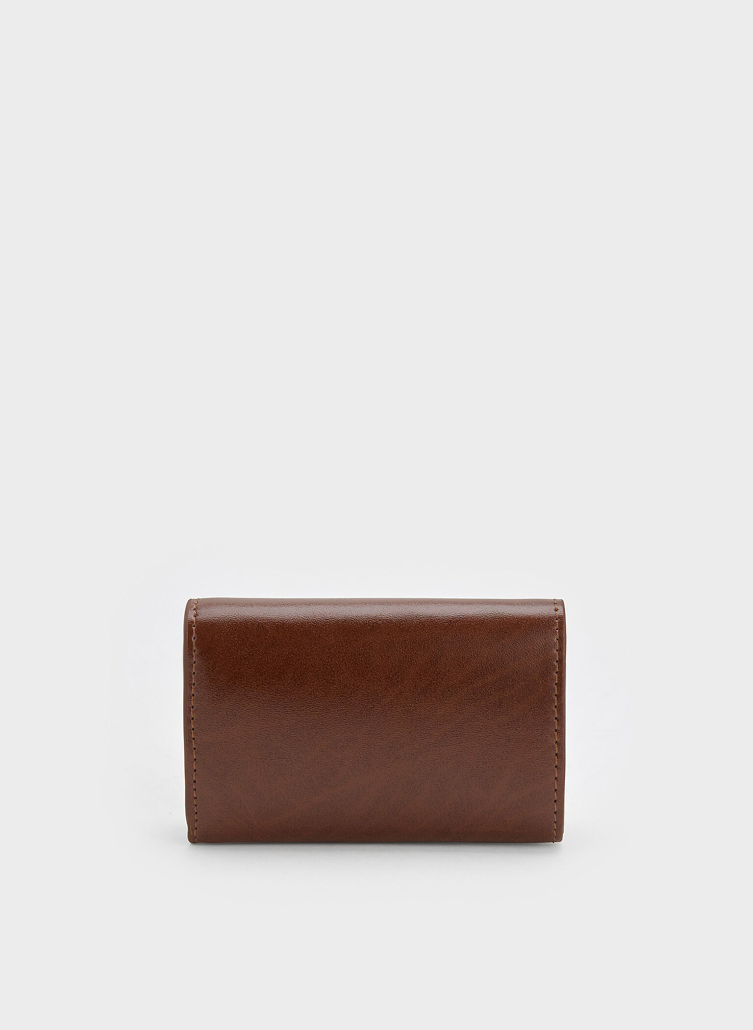 Enola Front Flap Wallet, Dark Brown, hi-res