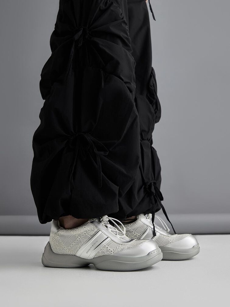 Casey Metallic & Lace Chunky Sneakers, Multi, hi-res