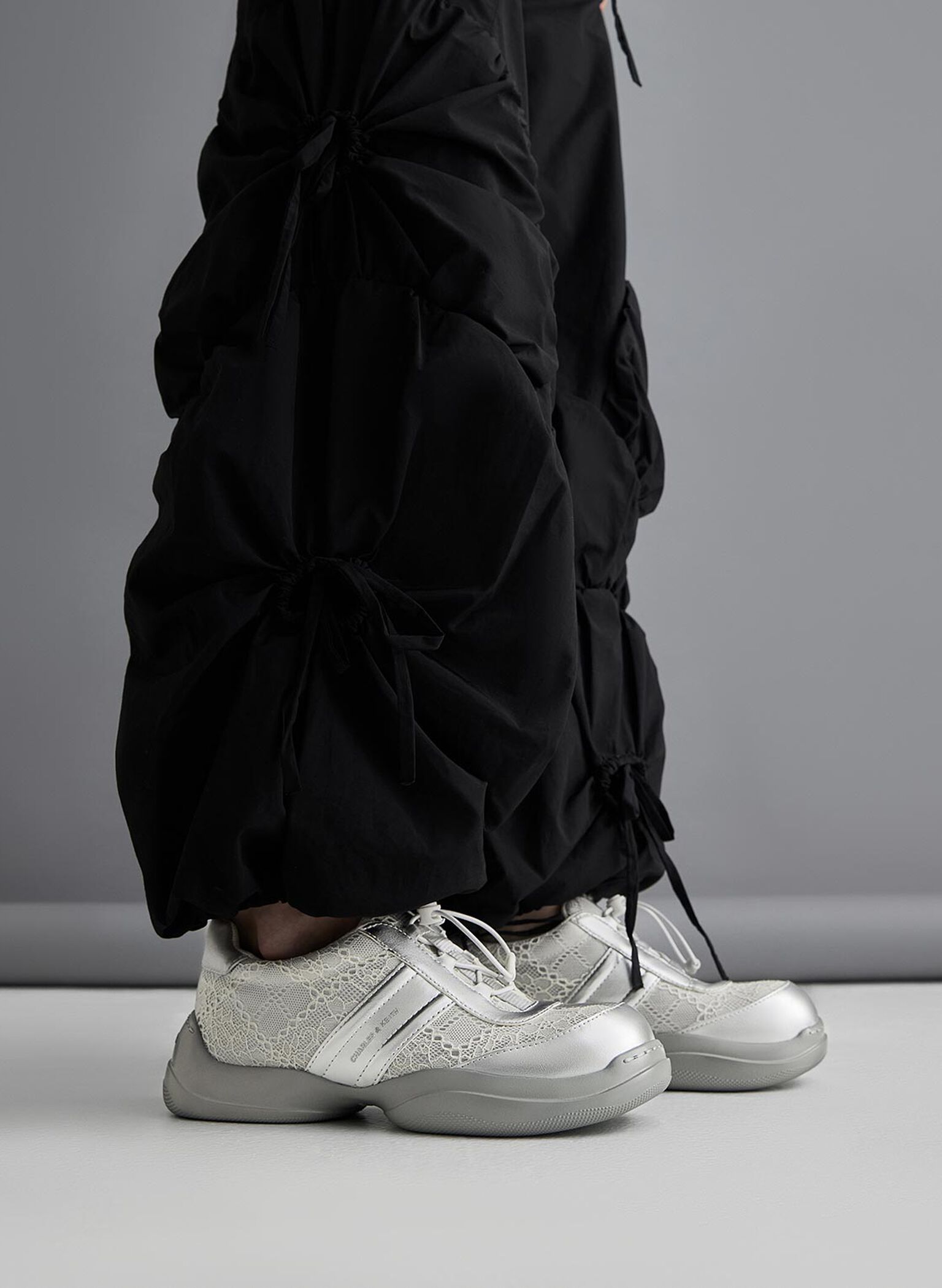 Casey Metallic & Lace Chunky Sneakers, Multi, hi-res