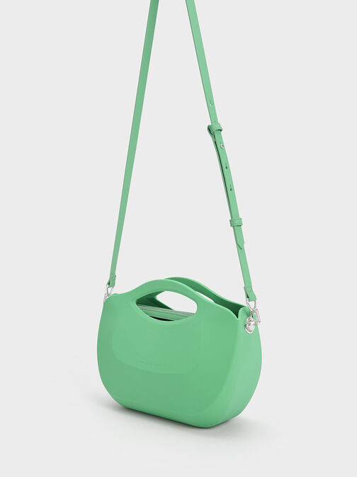 Cocoon Curved Handle Bag, Green, hi-res