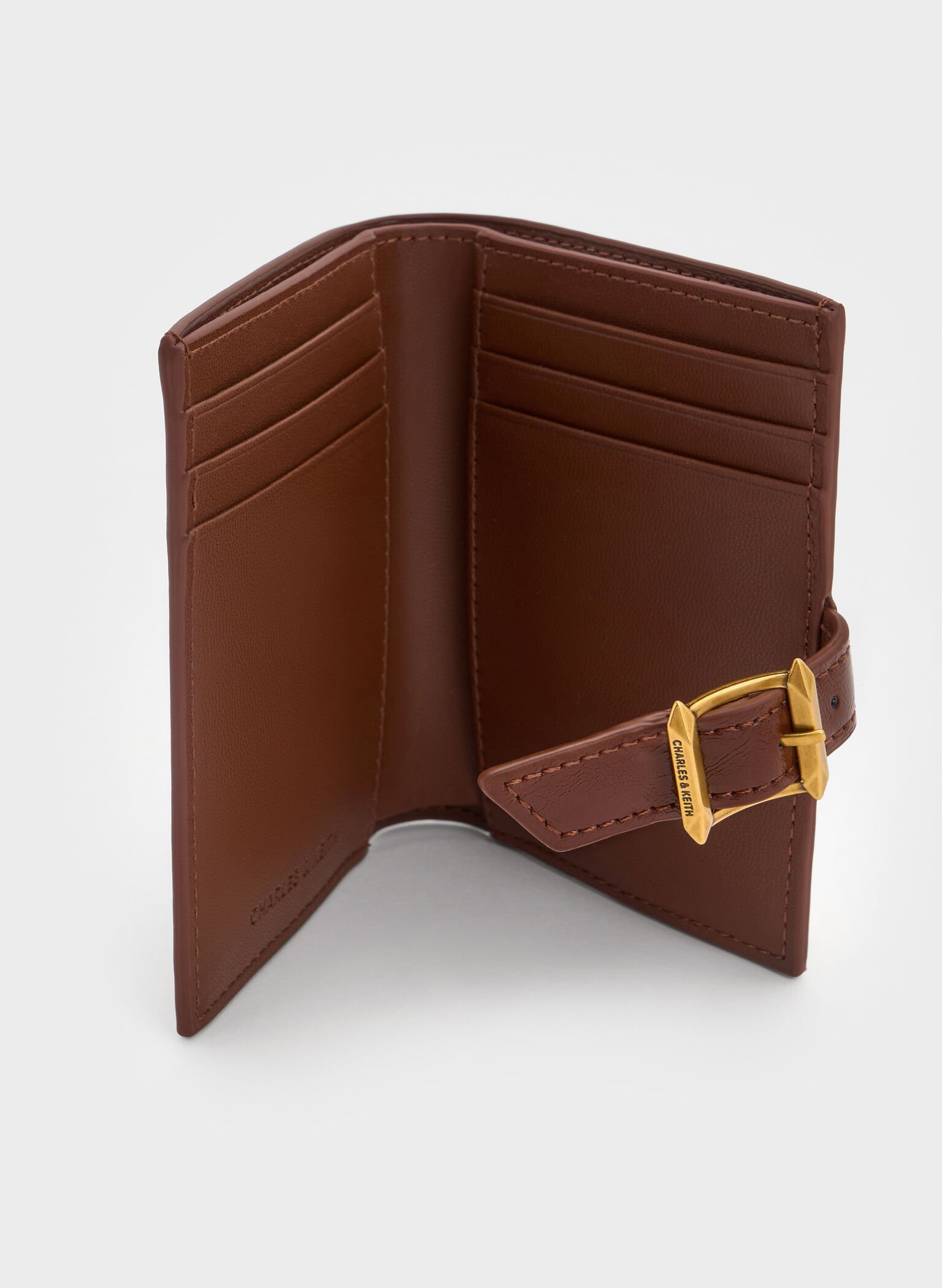 Bryna Belted Wallet, Dark Brown, hi-res