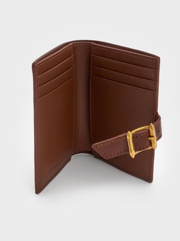 Bryna Belted Wallet, Dark Brown, hi-res