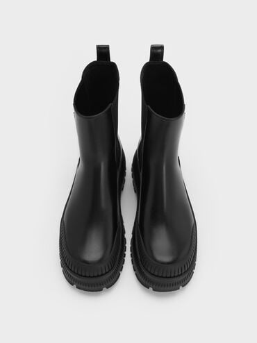 Darra Ridged-Sole Chelsea Boots, Black, hi-res