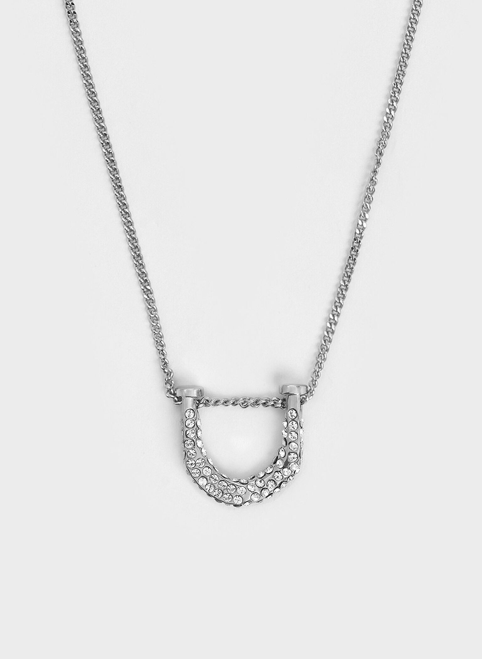 Gabine Swarovski Crystal Necklace, Silver, hi-res
