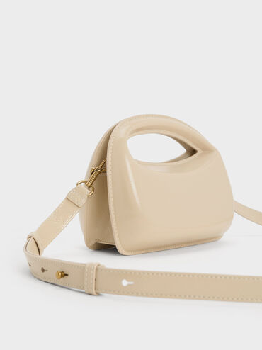 Mini Cocoon Top Handle Bag, Beige, hi-res