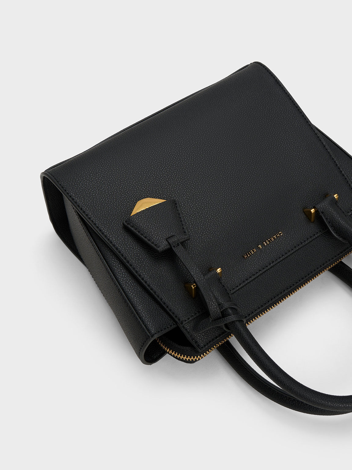 Harper Trapeze Tote Bag Black
