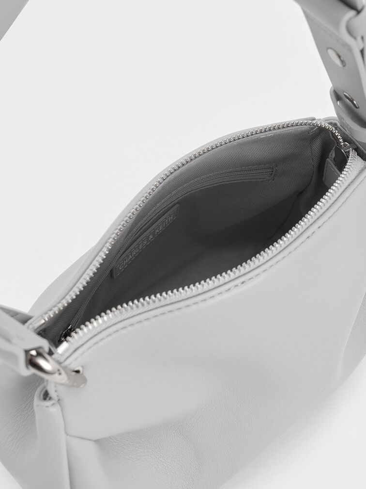 Lumen Padded Crossbody Bag, Grey, hi-res