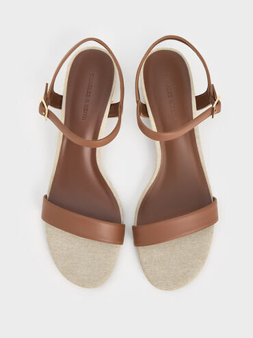 Block Heel Ankle-Strap Sandals, Multi, hi-res