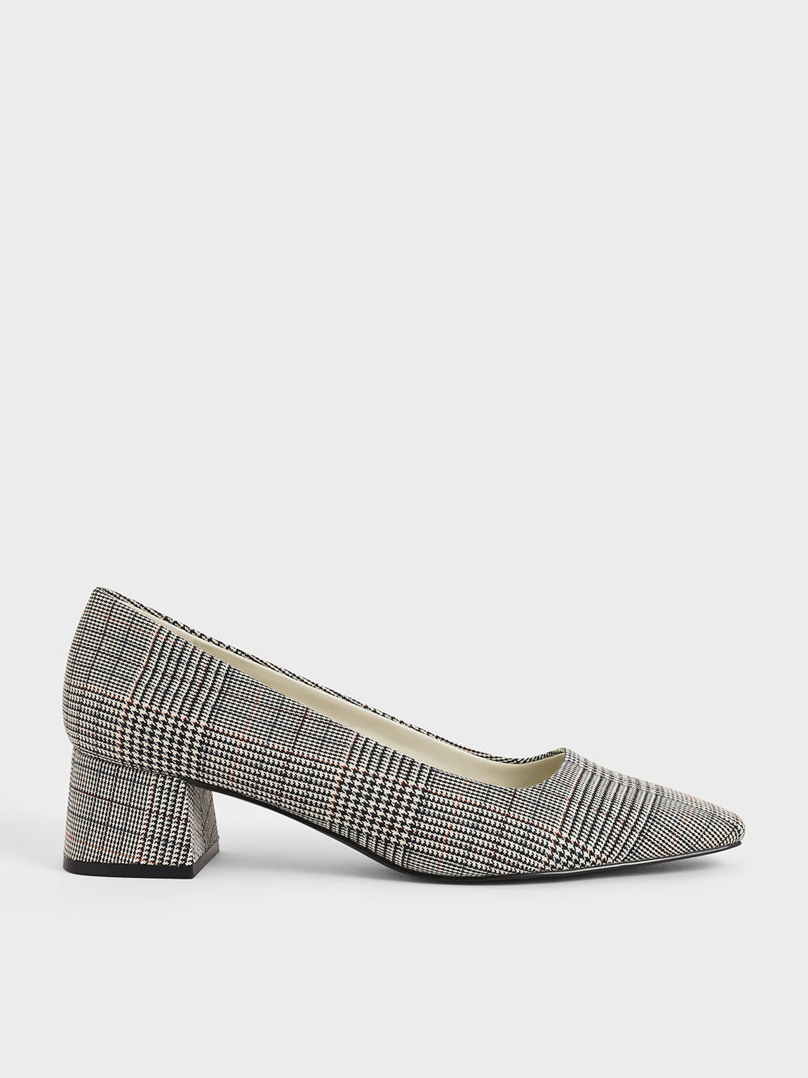 square toe block heel
