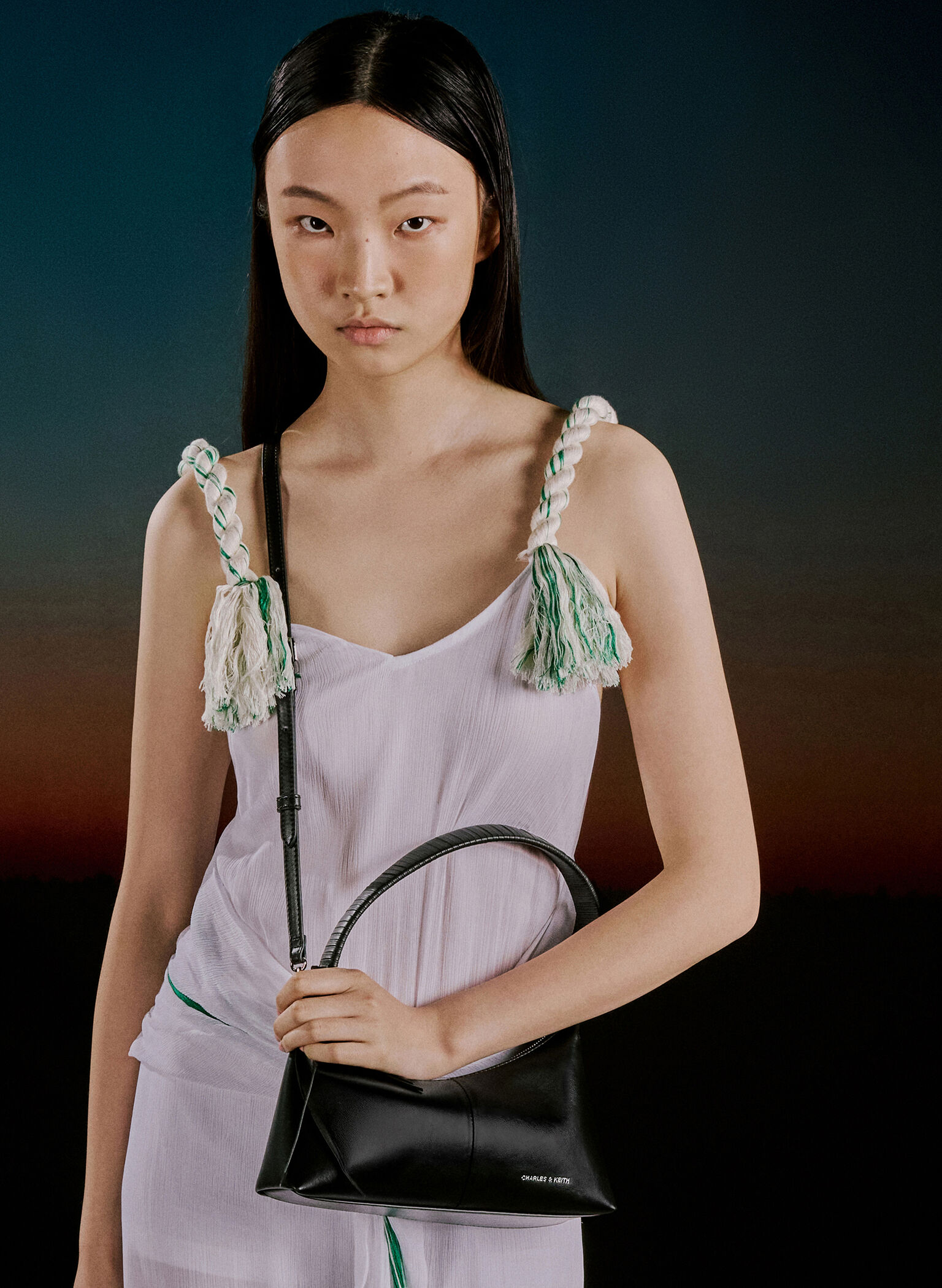 Simone Shoulder Bag, Noir, hi-res