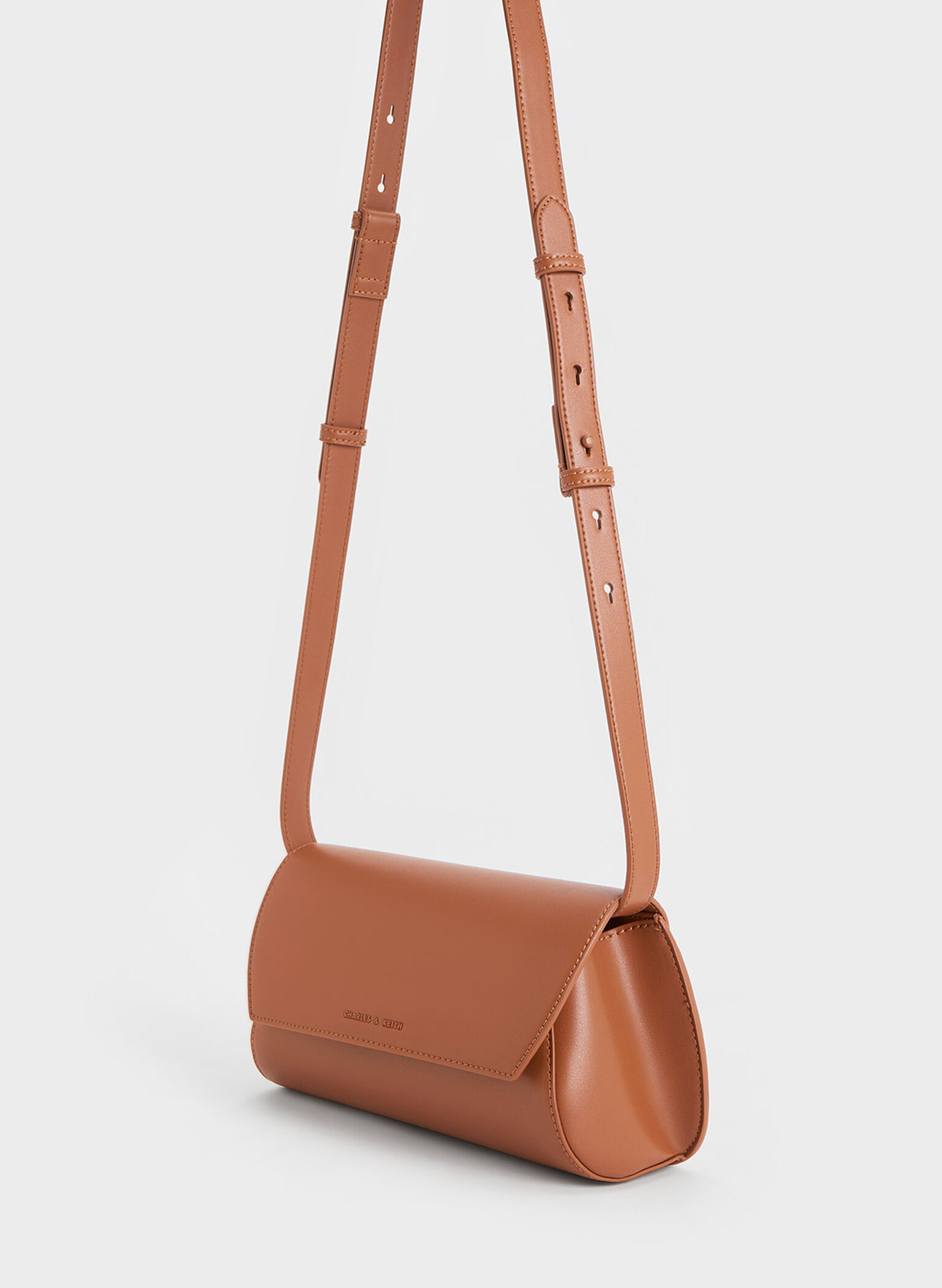Cassiopeia Front Flap Shoulder Bag, Tan, hi-res
