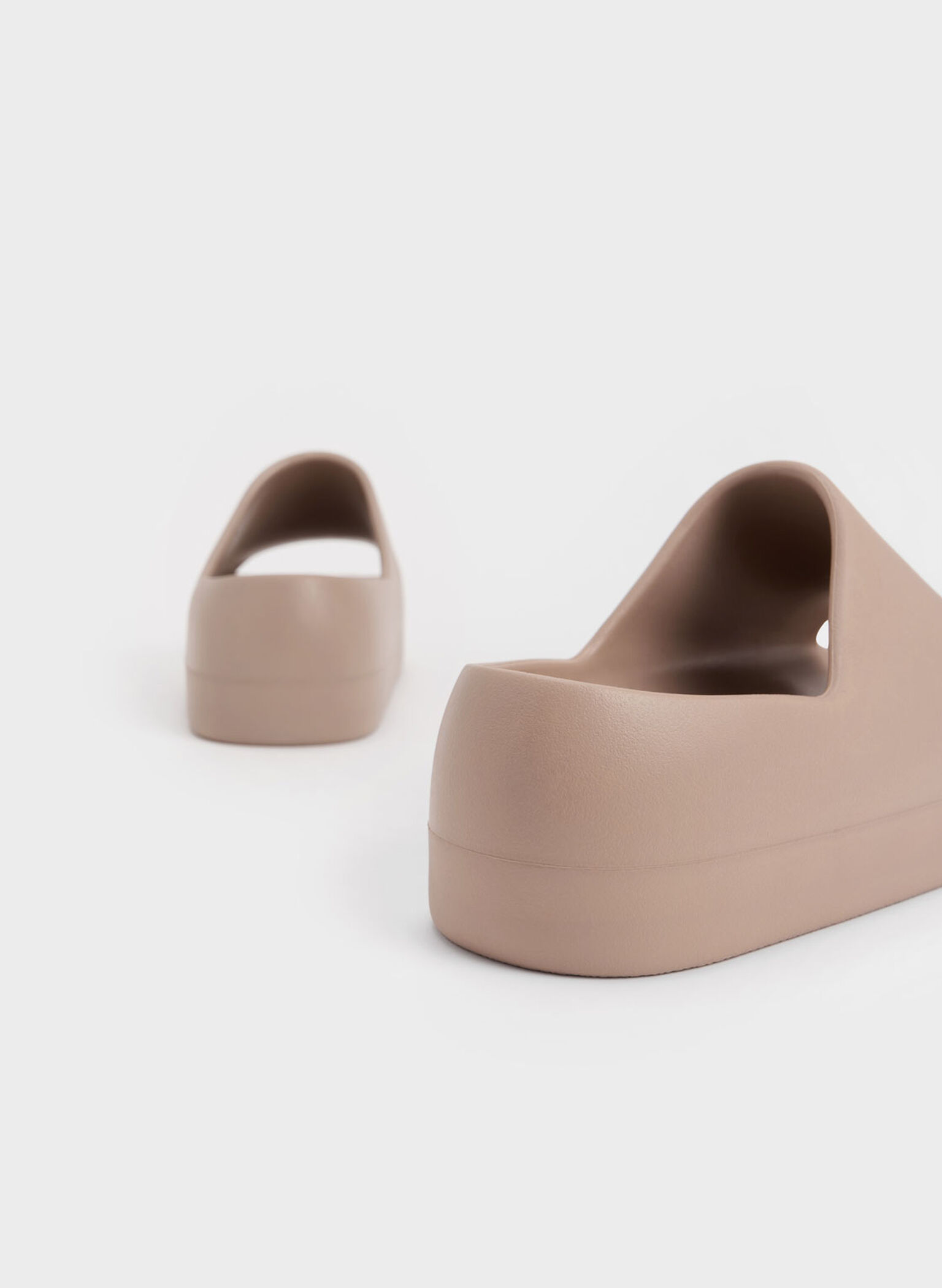 Morgan Platform Slide Sandals, Brown, hi-res