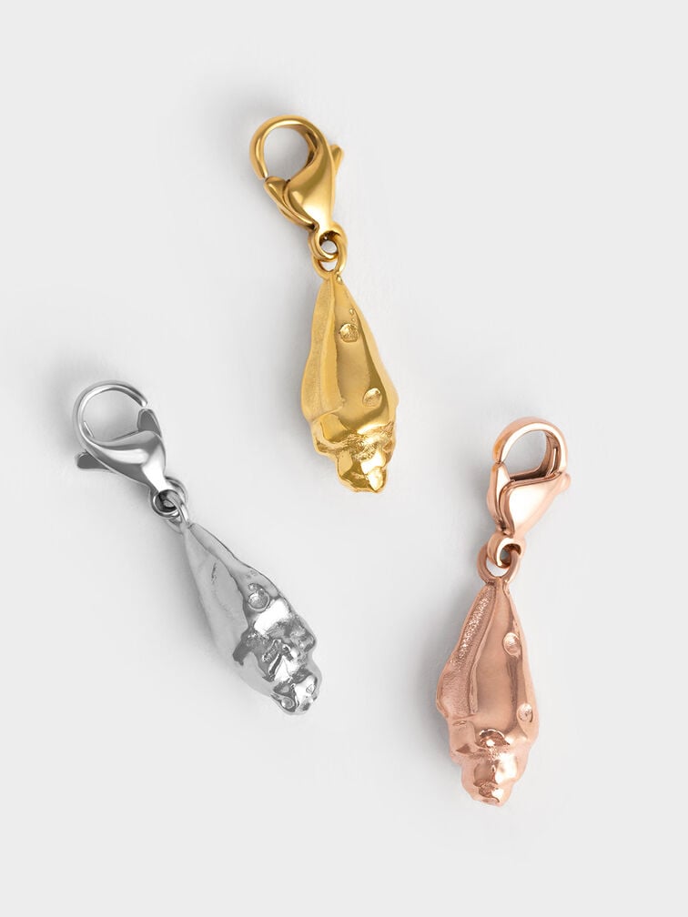 Spire Seashell Charm, Rose Gold, hi-res