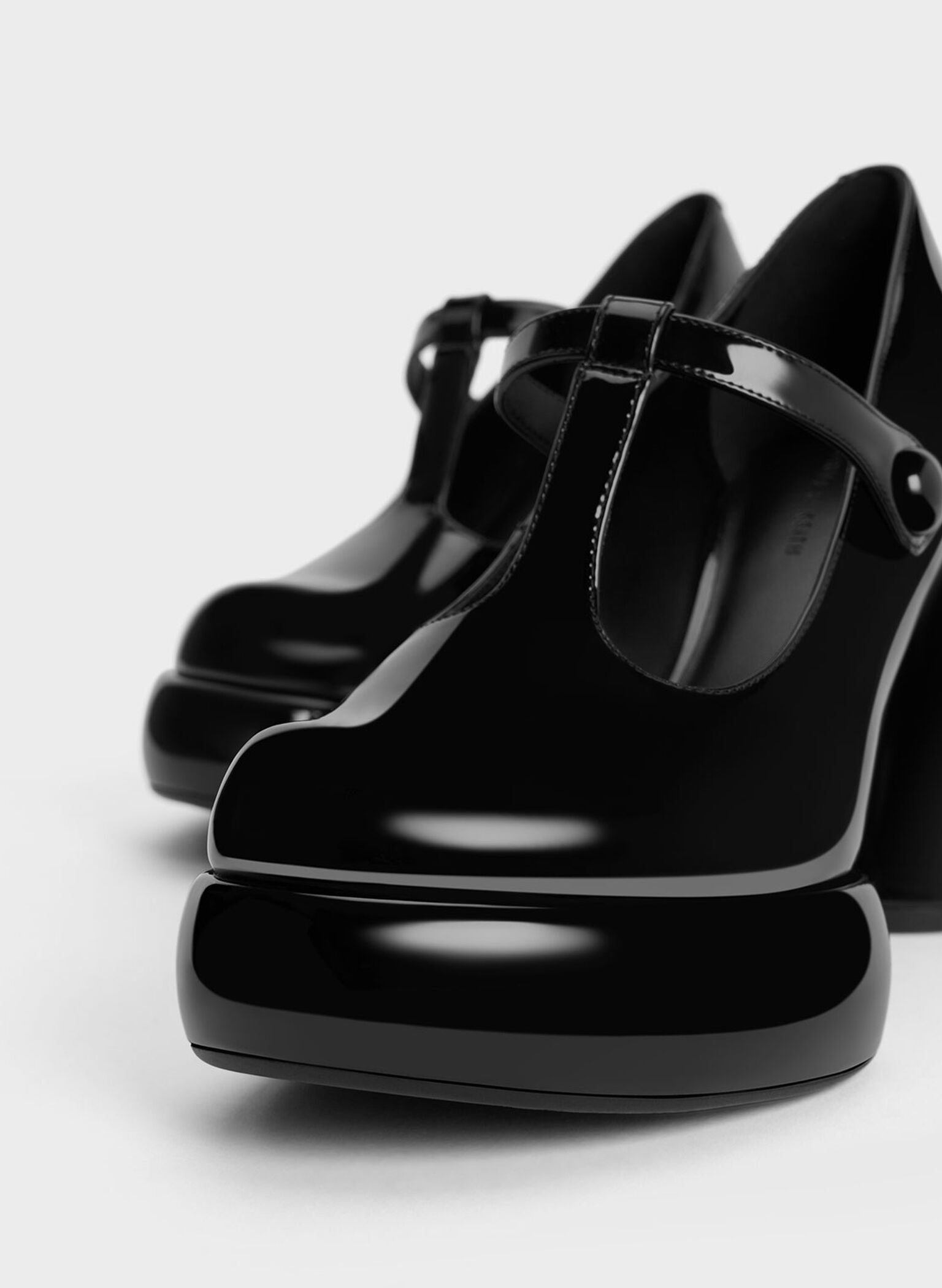 Darcy Patent T-Bar Platform Mary Janes, Black Patent, hi-res