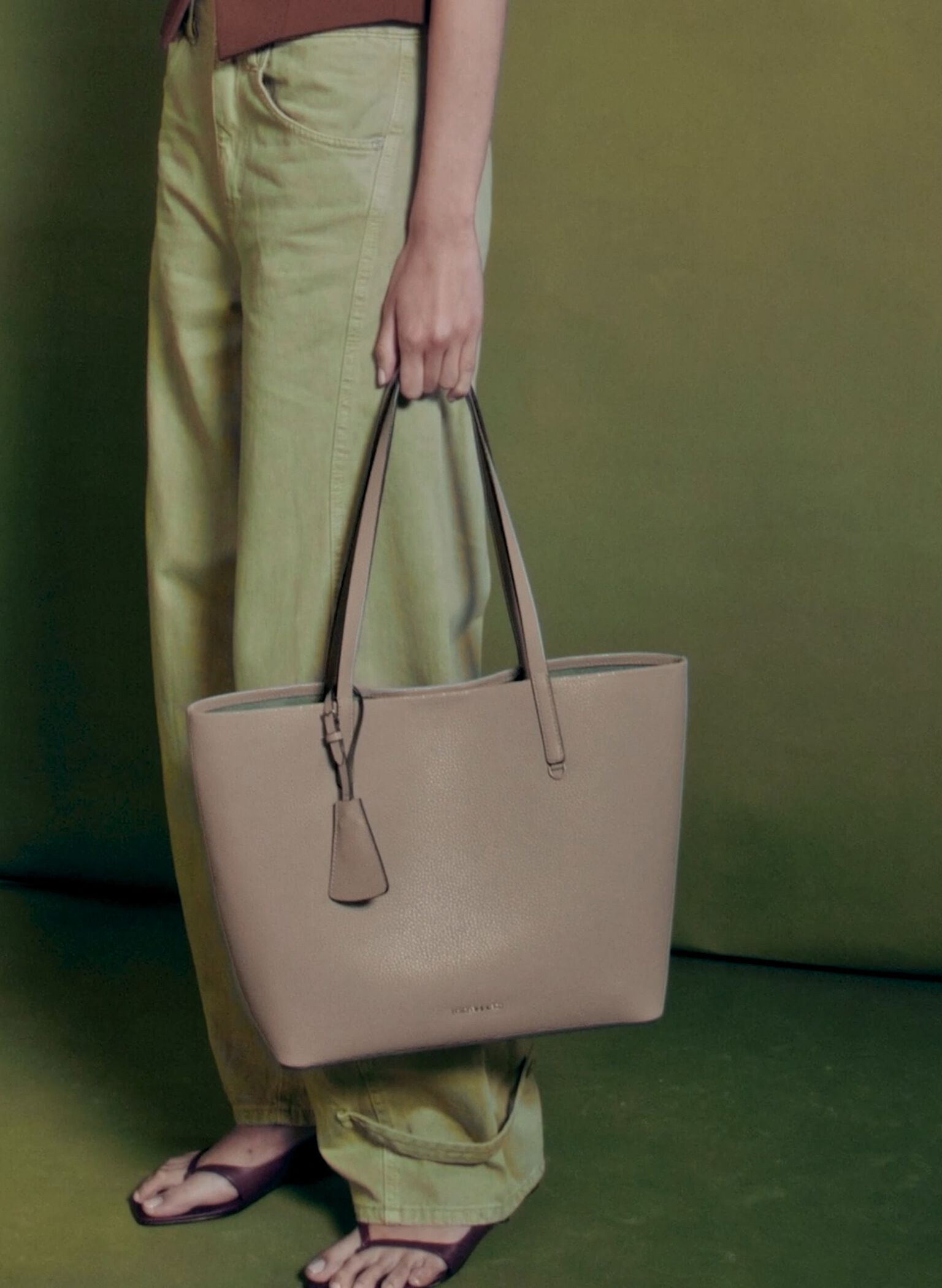 Beryl Tote Bag, Taupe, hi-res