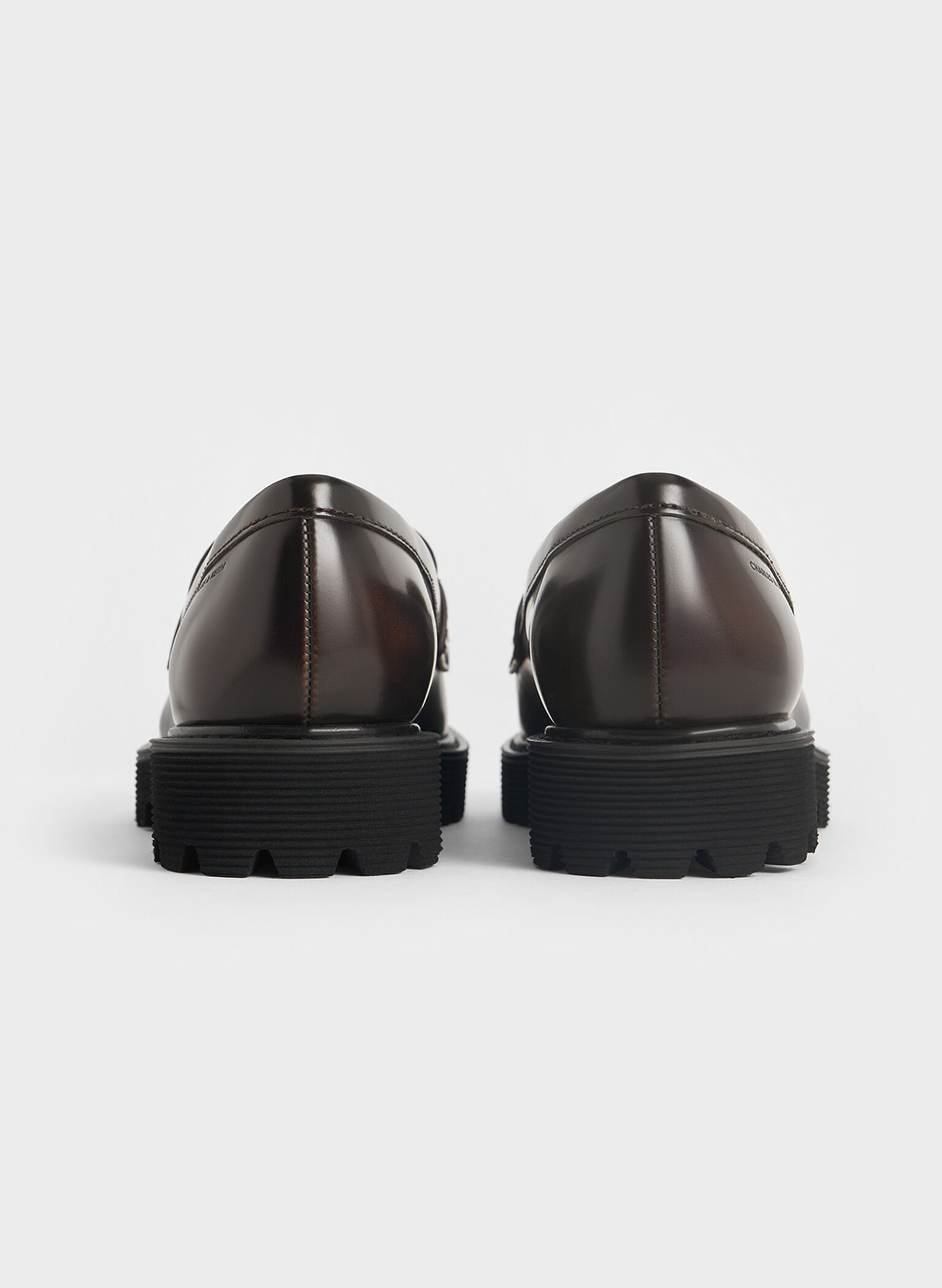 Kaiya Penny Loafers, Dark Brown, hi-res