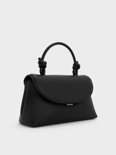 Sammie Knotted-Handle Two-Way Backpack, Black, hi-res