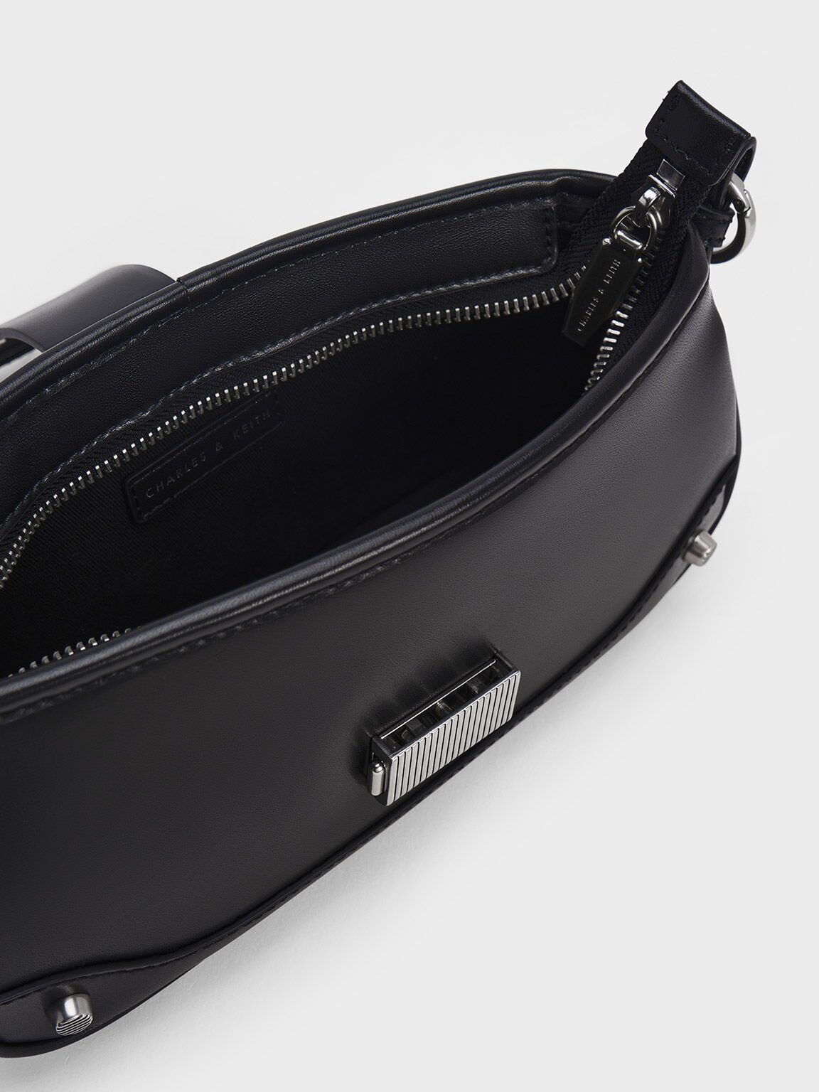 Winslet Belted Shoulder Bag Black