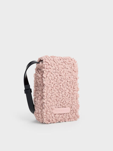 Furry Mini Bag, Pink, hi-res
