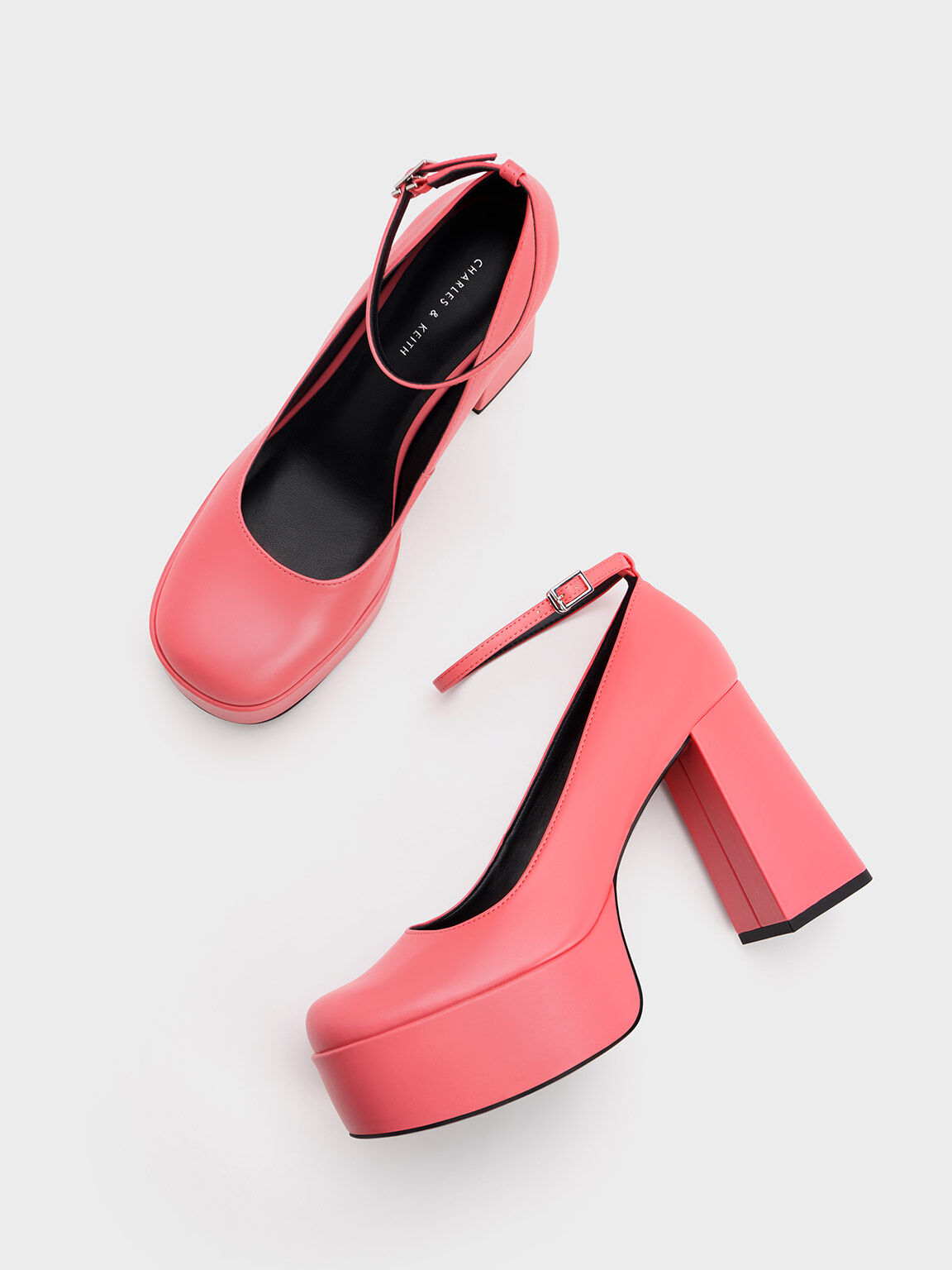 Charles and keith pink heels clearance