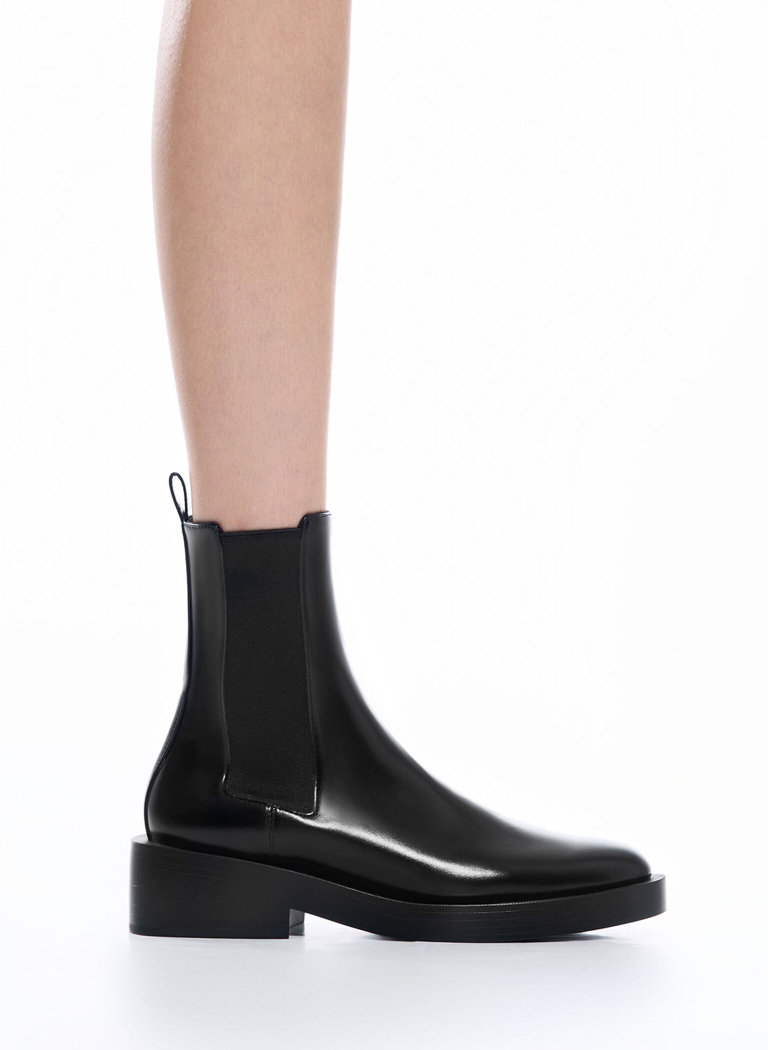 Pull-Tab Chelsea Boots, Black, hi-res