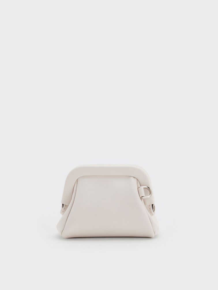 Bow Micro Bag Charm, Meringue White, hi-res