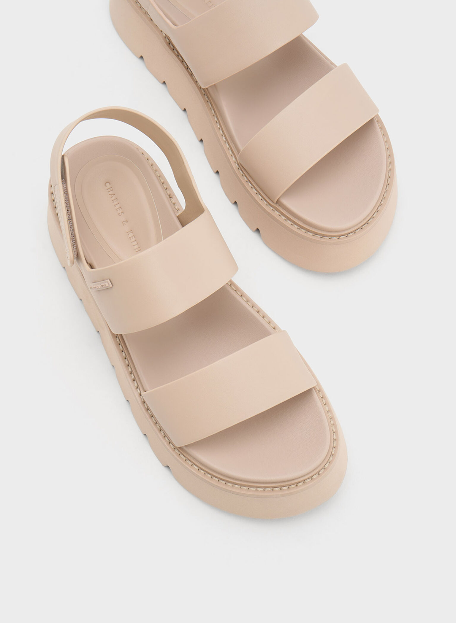 Jadis Chunky Flatform Sandals, Beige, hi-res
