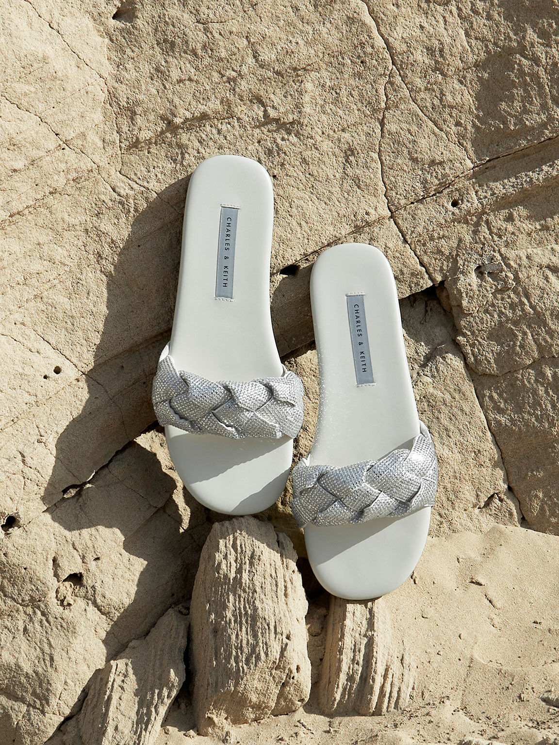Zara braided slides sale