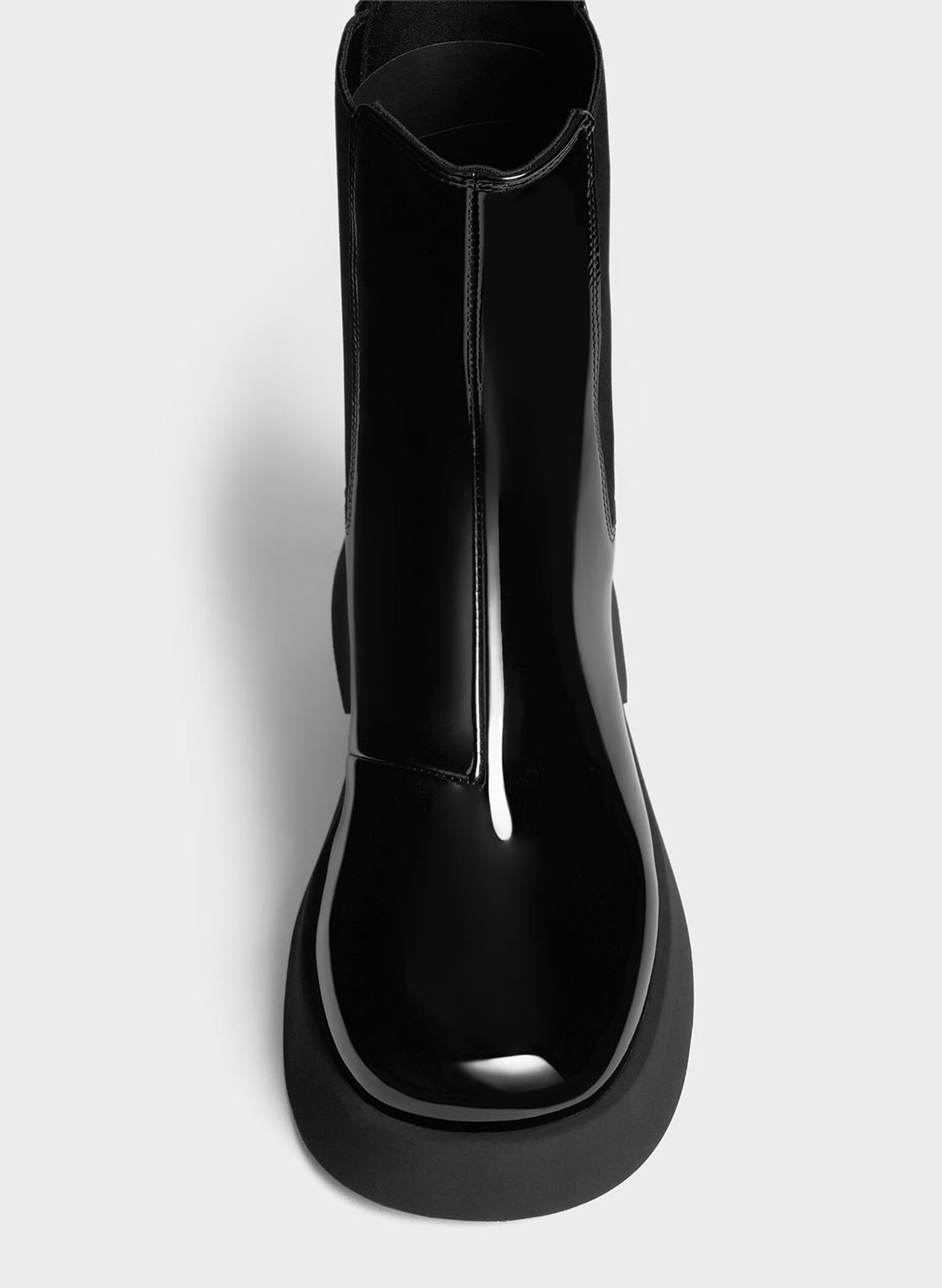 Giselle Patent Chelsea Boots, Black Patent, hi-res