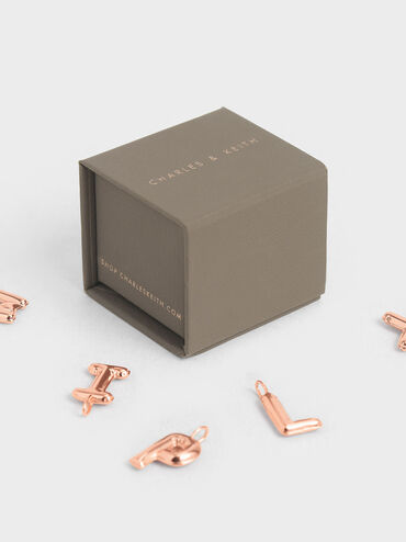 Alphabet 'J' Charm, Rose Gold, hi-res