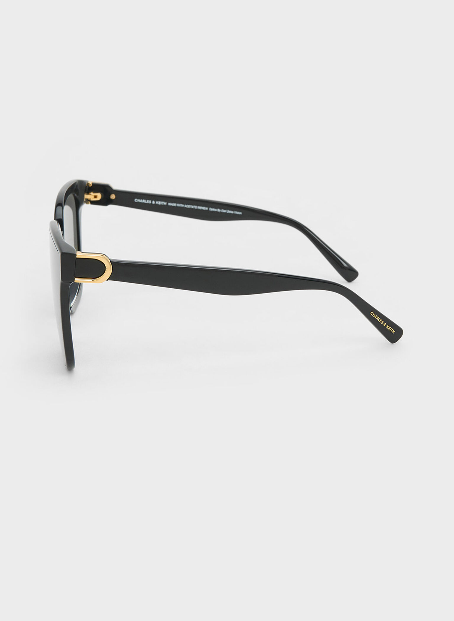 Gabine Oversized Butterfly Sunglasses, Black, hi-res