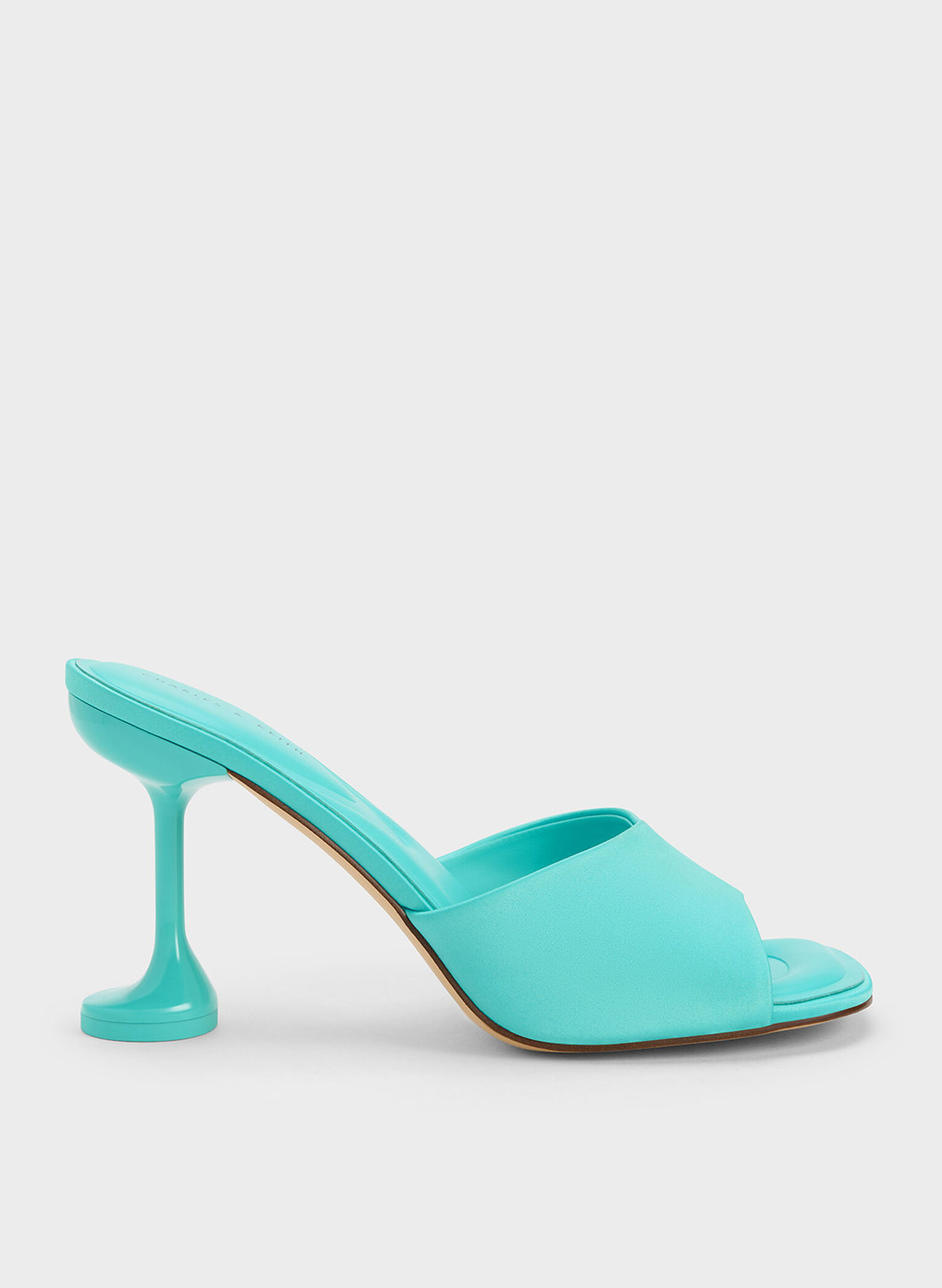 Celestine Sculptural Heel Mules, Blue, hi-res